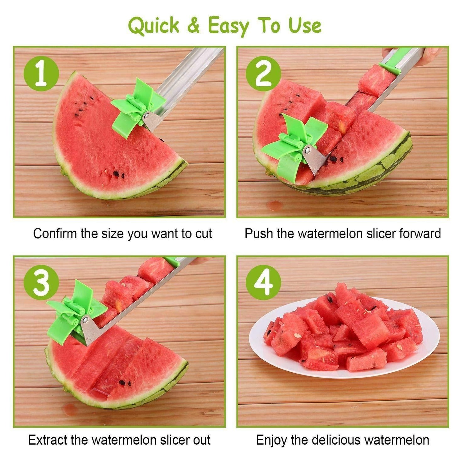 SliceMate™ Stainless Steel Watermelon Slicer