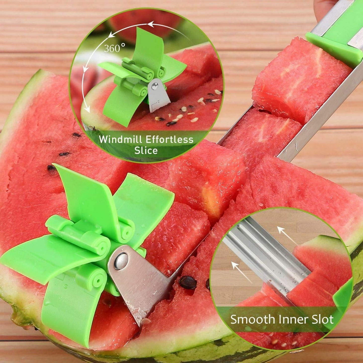SliceMate™ Stainless Steel Watermelon Slicer