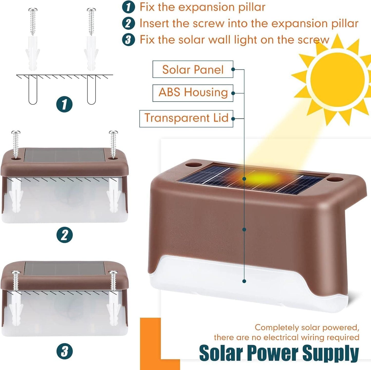 EcoBright™ Waterproof & Solar Step Lights