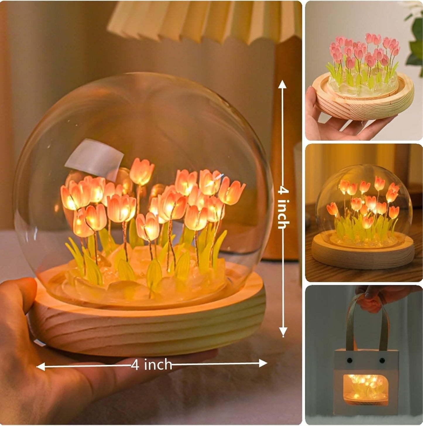 GlowBloom™ Round Tulip Night Light